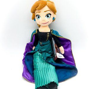 Disney Store Queen Anna Plush Doll Frozen Princess 18" New NWT